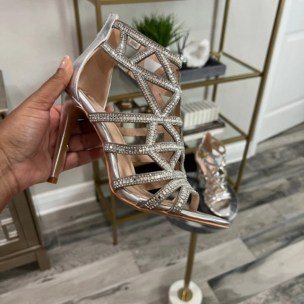 Glamorous Rhinestone Heels - Picture 5 of 5